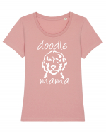 Doodle Mama Tricou mânecă scurtă guler larg fitted Damă Expresser