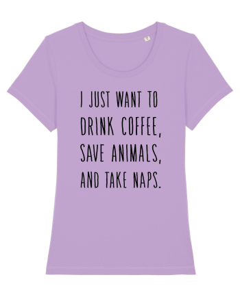 Drink Coffee Save Animals Lavender Dawn