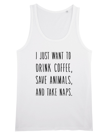 Drink Coffee Save Animals White