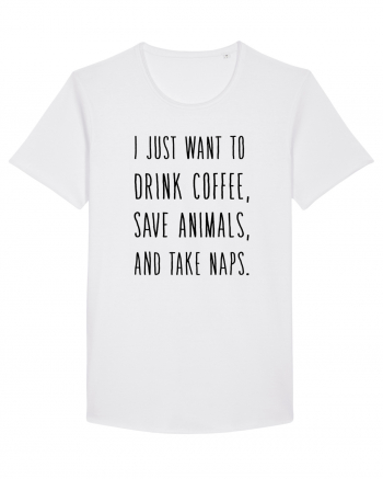 Drink Coffee Save Animals White