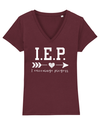 Encourage Progress Burgundy