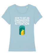 Engineer Attention Tricou mânecă scurtă guler larg fitted Damă Expresser