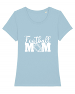 Footbal Mom Tricou mânecă scurtă guler larg fitted Damă Expresser