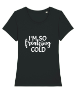 Freaking Cold Tricou mânecă scurtă guler larg fitted Damă Expresser