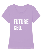 Future CEO Tricou mânecă scurtă guler larg fitted Damă Expresser