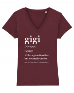 Gigi Tricou mânecă scurtă guler V Damă Evoker