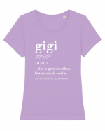 Gigi Tricou mânecă scurtă guler larg fitted Damă Expresser