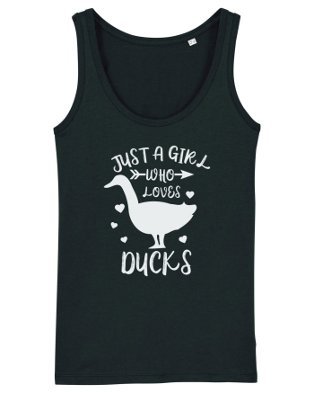 Just a Girl who Loves Ducks Black