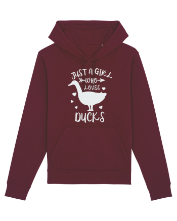 Just a Girl who Loves Ducks Burgundy