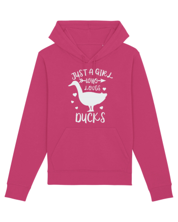 Just a Girl who Loves Ducks Raspberry