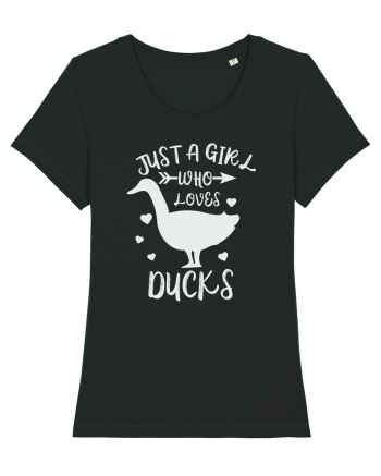 Just a Girl who Loves Ducks Black