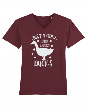 Just a Girl who Loves Ducks Burgundy