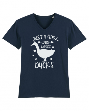 Just a Girl who Loves Ducks French Navy