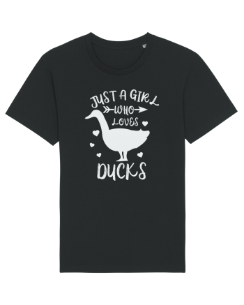 Just a Girl who Loves Ducks Black