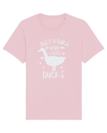 Just a Girl who Loves Ducks Cotton Pink