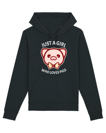 Just a Girl who Loves Pigs Black