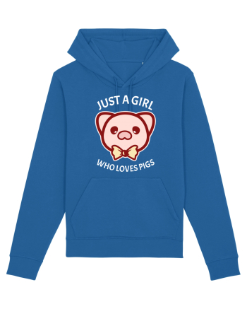 Just a Girl who Loves Pigs Royal Blue