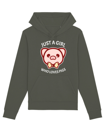 Just a Girl who Loves Pigs Khaki
