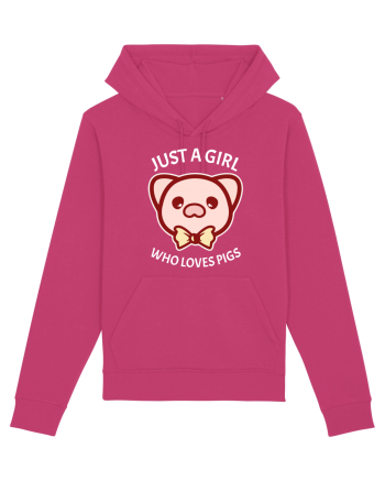 Just a Girl who Loves Pigs Raspberry