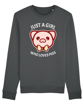 Just a Girl who Loves Pigs Anthracite
