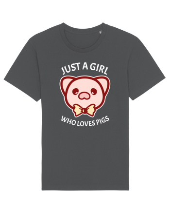 Just a Girl who Loves Pigs Anthracite