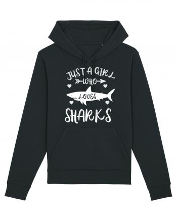 Just a Girl who Loves Sharks Black