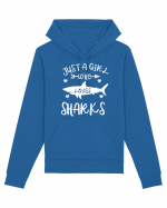 Just a Girl who Loves Sharks Hanorac Unisex Drummer