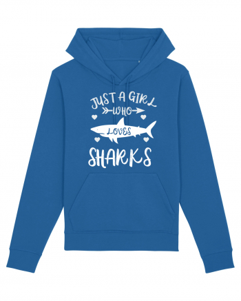 Just a Girl who Loves Sharks Royal Blue