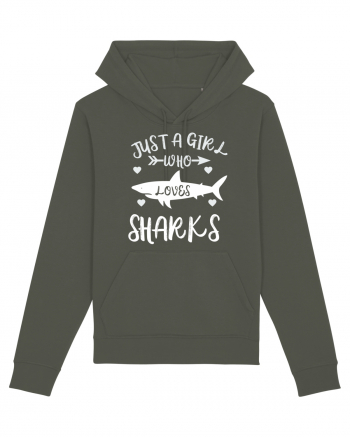 Just a Girl who Loves Sharks Khaki