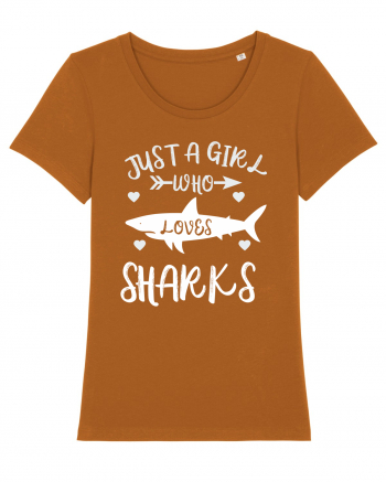 Just a Girl who Loves Sharks Roasted Orange