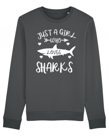 Just a Girl who Loves Sharks Anthracite