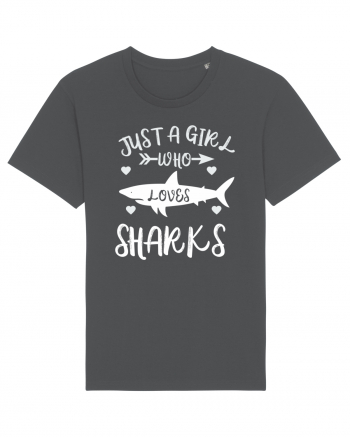 Just a Girl who Loves Sharks Anthracite