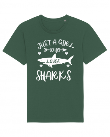 Just a Girl who Loves Sharks Bottle Green