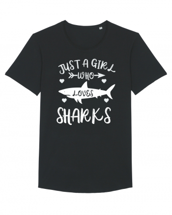 Just a Girl who Loves Sharks Black