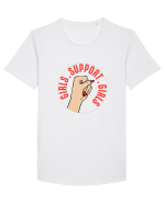 Girls Support Girls Tricou mânecă scurtă guler larg Bărbat Skater