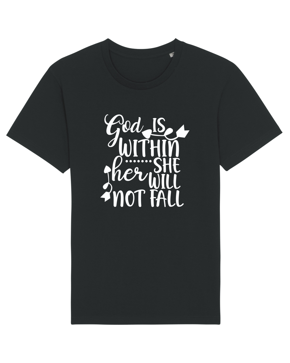 Tricou mânecă scurtă Unisex Rocker Black