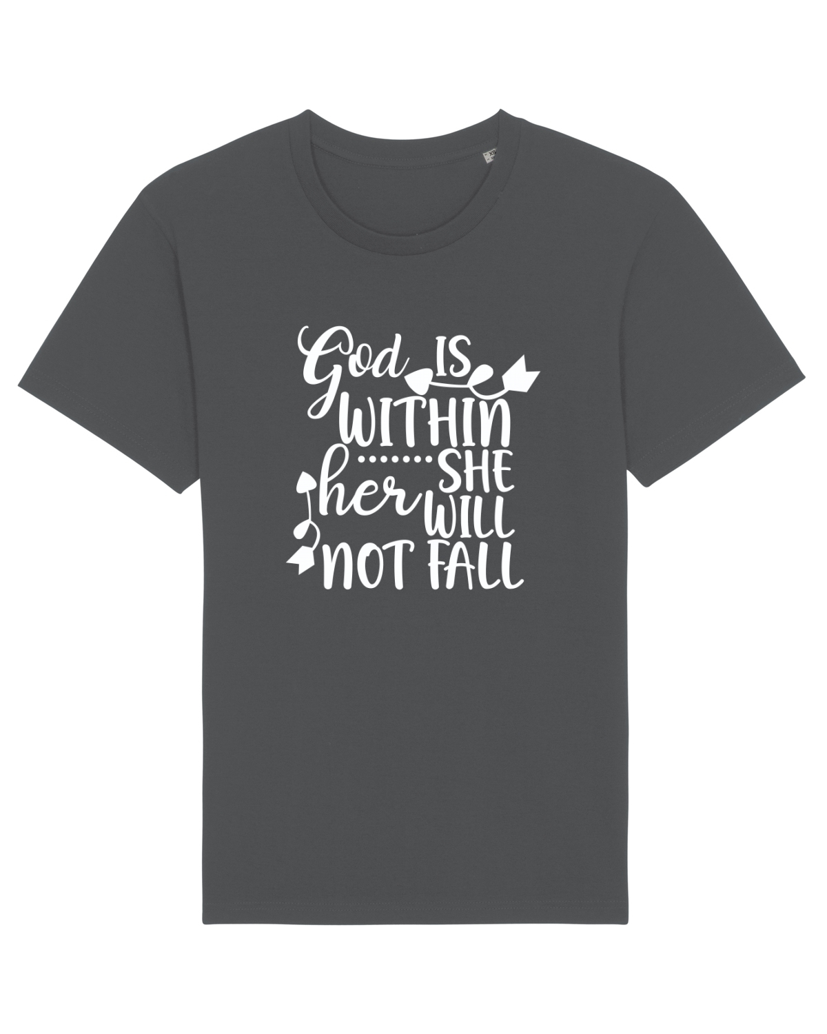 Tricou mânecă scurtă Unisex Rocker Anthracite