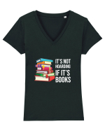 Hoarding Books Tricou mânecă scurtă guler V Damă Evoker