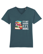 Hoarding Books Tricou mânecă scurtă guler V Bărbat Presenter