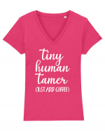 Tiny Human Tamer Tricou mânecă scurtă guler V Damă Evoker