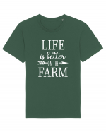 Life is better on the Farm Tricou mânecă scurtă Unisex Rocker