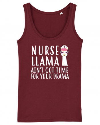 Llama Nurse Burgundy