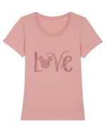 Love Disney Tricou mânecă scurtă guler larg fitted Damă Expresser