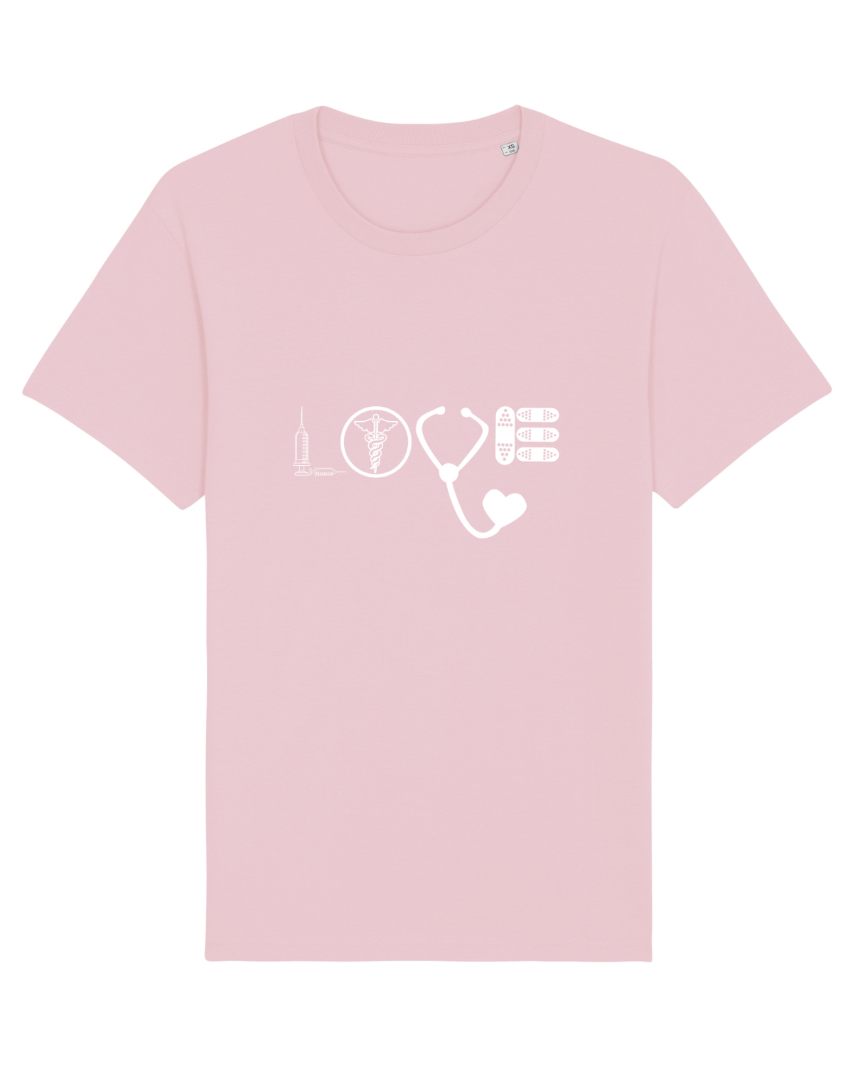Tricou mânecă scurtă Unisex Rocker Cotton Pink