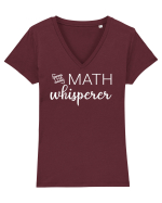 Math Whisperer Tricou mânecă scurtă guler V Damă Evoker