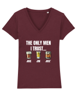 Men I trust Tricou mânecă scurtă guler V Damă Evoker