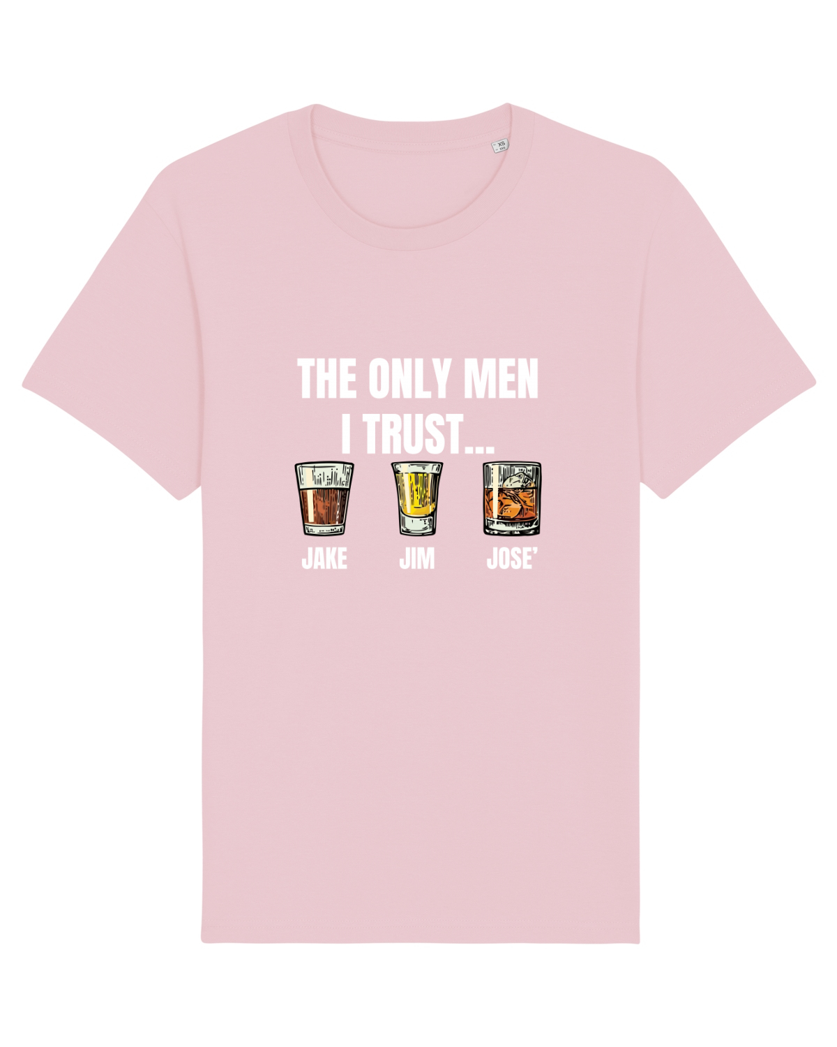 Tricou mânecă scurtă Unisex Rocker Cotton Pink