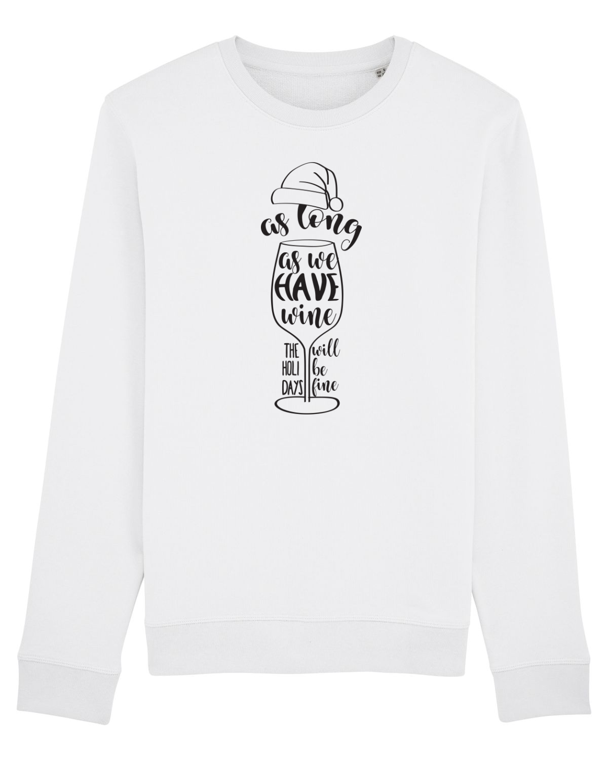 Bluză mânecă lungă Unisex Rise White
