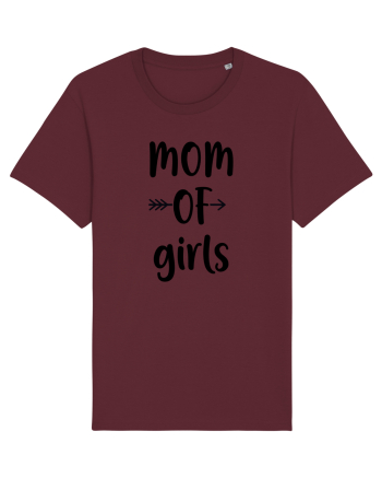 Mom OF gIRLS Burgundy