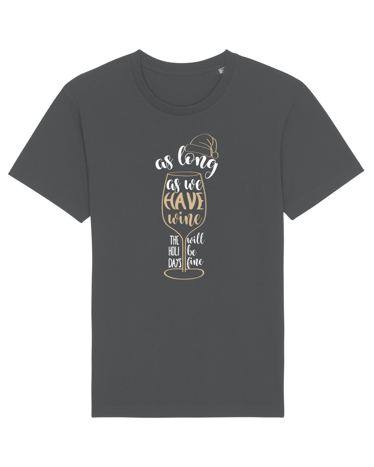 Tricou mânecă scurtă Unisex Rocker Anthracite